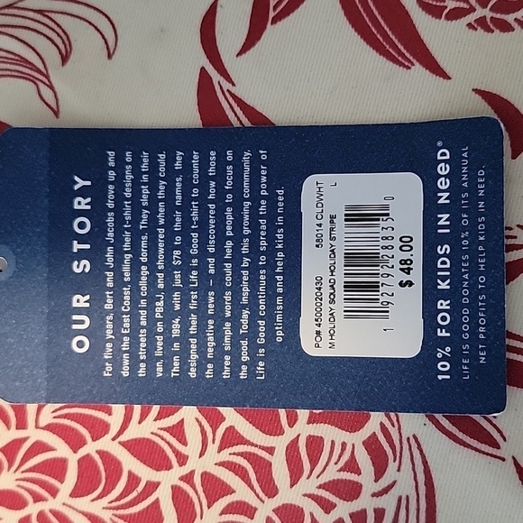 NWT Life is Good Men's ribbed stripped Christmas pajama bottoms - Picture 7 of 7